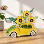 Combo 3 Flower Pop-up Car SVG – 3D Layered Flower Car Paper Craft Template for Cricut