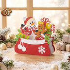 Christmas Gift Pop-up Bag SVG - 3D Layered Christmas Paper Craft Template for Cricut 2