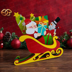 Santa Claus Sleigh SVG – 3D Layered Christmas Paper Craft Template for Cricut 1