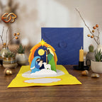 Combo 3 Nativity Scene Pop-up Card SVG - 3D Layered Christmas Paper Craft Template for Cricut