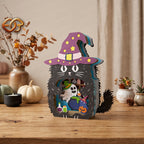 Boo Halloween Pop-up Cat SVG - 3D Layered Halloween Paper Craft Template for Cricut