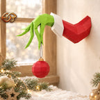 3D Christmas Hand Papercraft SVG | DIY Low Poly Template