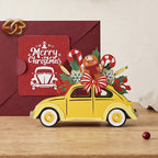 Xe trượt tuyết của ông già Noel SVG – Mẫu đồ thủ công giấy Giáng sinh xếp lớp 3D dành cho máy cắt Cricut 1