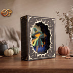 Halloween Pop-up Book SVG - 3D Layered Halloween Paper Craft Template for Cricut 1