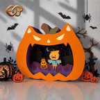 Combo 3 Spooky Cat Pop-up SVG - 3D Layered Halloween Paper Craft Template for Cricut