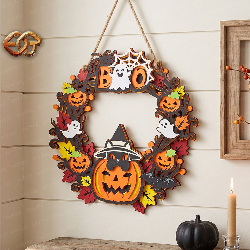 Halloween 3D Layered SVG | Halloween Paper Cut File