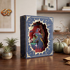 Combo 3 Halloween Pop-up Book SVG - 3D Layered Halloween Paper Craft Template for Cricut