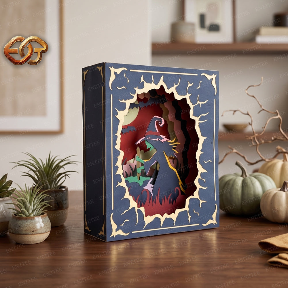 Combo 3 Halloween Pop-up Book SVG - 3D Layered Halloween Paper Craft Template for Cricut
