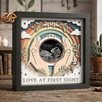 Ultrasound Shadow Box SVG for Cricut | 3D Layered SVG Paper Cut Light Box Template