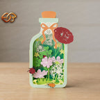 Floral Garden Pop-up Jar SVG – 3D Layered Flower Jar Paper Craft Template for Cricut 3