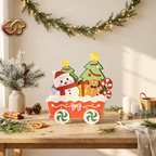Christmas Train Pop-up SVG - 3D Layered Christmas Paper Craft Template for Cricut