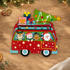Christmas Pop-up Bus SVG - 3D Layered Christmas Paper Craft Template for Cricut