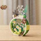 Floral Garden Pop-up Jar SVG – 3D Layered Flower Jar Paper Craft Template for Cricut 1