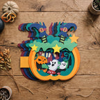 Boo Halloween Pop-up Pumpkin SVG - 3D Layered Halloween Paper Craft Template for Cricut