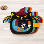 Combo de 3 SVG Pop-up Chat Effrayant - Modèle de Bricolage en Papier 3D Superposé pour Halloween pour Cricut