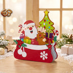 Combo 2 Christmas Gift Pop-up Bag SVG - 3D Layered Christmas Paper Craft Template for Cricut