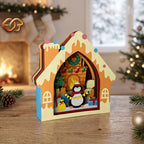 Xe trượt tuyết của ông già Noel SVG – Mẫu đồ thủ công giấy Giáng sinh xếp lớp 3D dành cho máy cắt Cricut 1