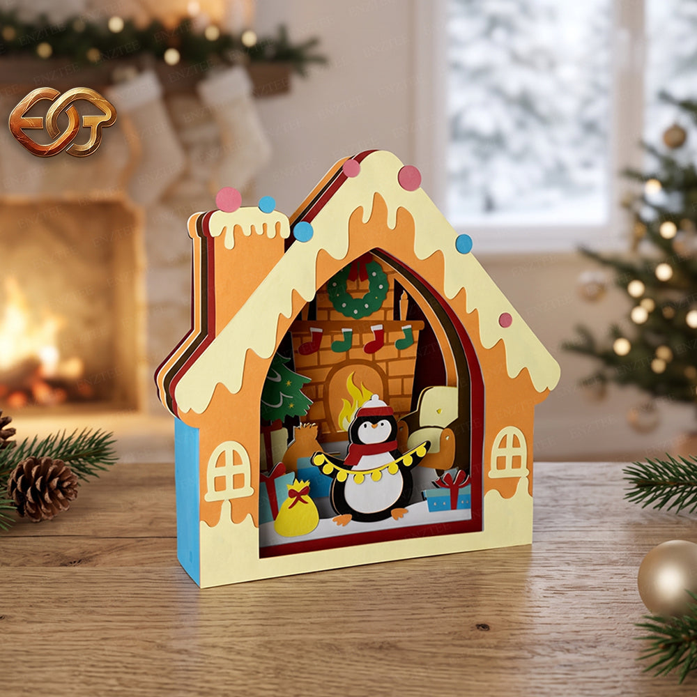 Combo 3 Christmas Pop-up SVG - 3D Layered Christmas Paper Craft Template for Cricut