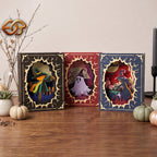 Combo 3 Halloween Pop-up Book SVG - 3D Layered Halloween Paper Craft Template for Cricut