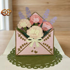 Flower Pop-up Card SVG – 3D Floral Greeting Card for Cricut 3