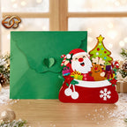 Combo 2 Christmas Gift Pop-up Bag SVG - 3D Layered Christmas Paper Craft Template for Cricut