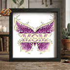MOM Shadow Box SVG for Cricut | 3D Layered SVG Paper Cut Light Box Template