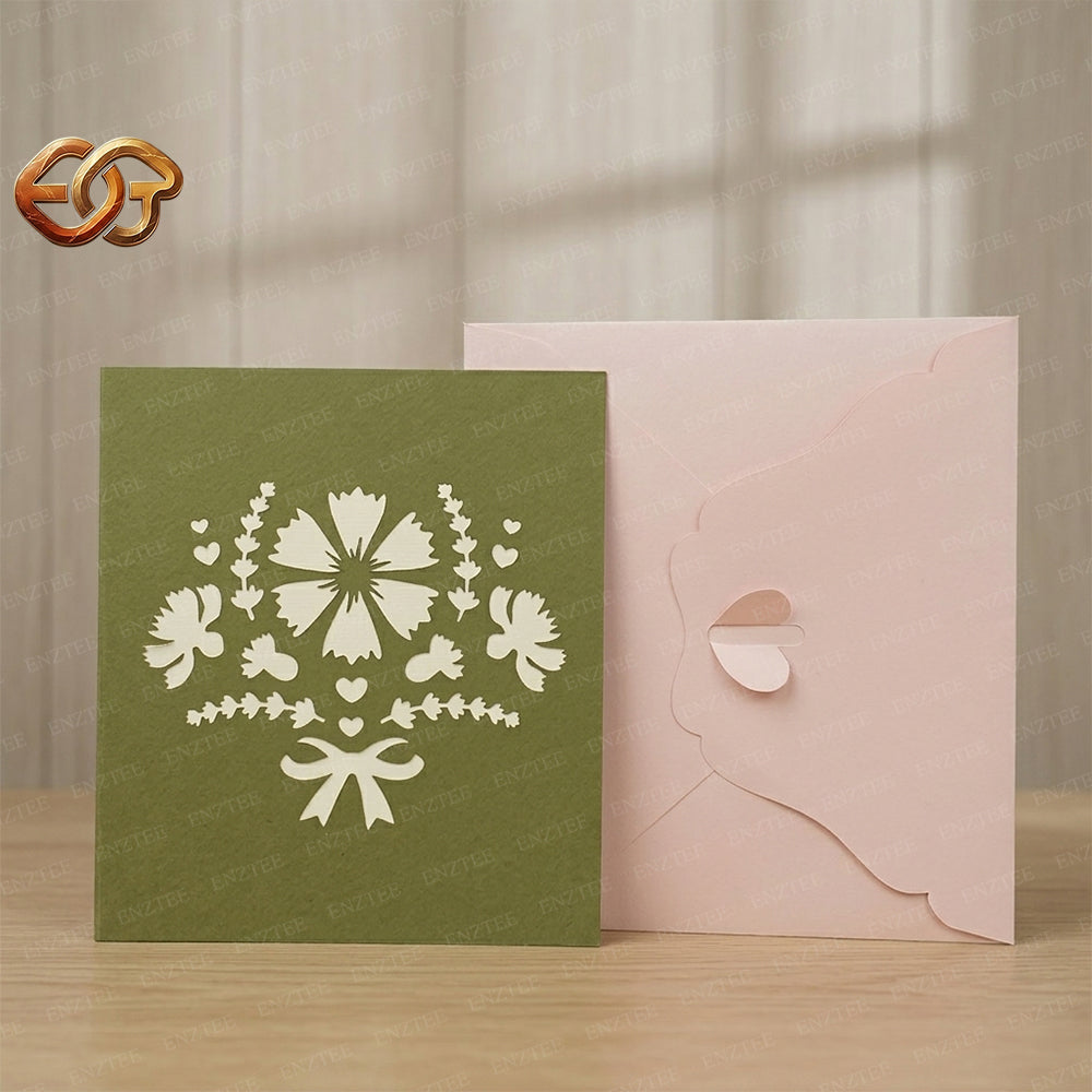 Flower Pop-up Card SVG – 3D Floral Greeting Card for Cricut 3