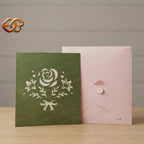 Flower Pop-up Card SVG – 3D Floral Greeting Card for Cricut 1