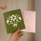 Flower Pop-up Card SVG – 3D Floral Greeting Card for Cricut 3