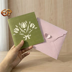 Flower Pop-up Card SVG – 3D Floral Greeting Card for Cricut 2
