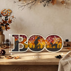 Boo 3D Layered SVG | Halloween Paper Cut File