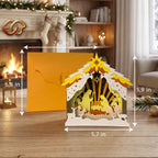 Xe trượt tuyết của ông già Noel SVG – Mẫu đồ thủ công giấy Giáng sinh xếp lớp 3D dành cho máy cắt Cricut 1