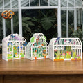 Combo 3 Greenhouse Garden Pop-Up Card SVG – 3D Tropical Plant Paper Craft Template