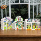 Combo 3 Greenhouse Garden Pop-Up Card SVG – 3D Tropical Plant Paper Craft Template