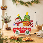 Christmas Train Pop-up SVG - 3D Layered Christmas Paper Craft Template for Cricut