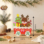 Christmas Train Pop-up SVG - 3D Layered Christmas Paper Craft Template for Cricut