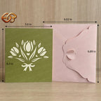 Combo 3 Flower Pop-up Card SVG – 3D Floral Greeting Card for Cricut