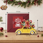 Xe trượt tuyết của ông già Noel SVG – Mẫu đồ thủ công giấy Giáng sinh xếp lớp 3D dành cho máy cắt Cricut 1