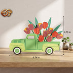 Flower Pop-up Car SVG – 3D Layered Flower Car Paper Craft Template for Cricut 3