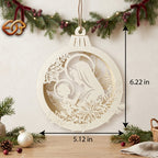 Christmas Ornament Candle Paper Lantern SVG - 3D Christmas Night Light Template 2
