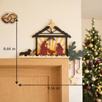 Combo 3 Nativity Scene Door Toppers 3D Layered SVG | Christmas Paper Cut File