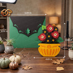 SVG Cắt Giấy 3D Chủ Đề Mèo Ma Quái - Khuôn Thủ Công Halloween Nhiều Lớp Cho Cricut 3