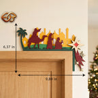 Combo 3 Nativity Scene Door Toppers 3D Layered SVG | Christmas Paper Cut File