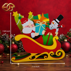 Santa Claus Sleigh SVG – 3D Layered Christmas Paper Craft Template for Cricut 1
