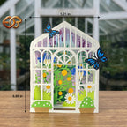 Greenhouse Garden Pop-Up Card SVG - 3D Tropical Plant Paper Craft Template 2