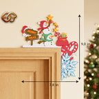 Combo 3 Christmas Door Toppers 3D Layered SVG | Christmas Paper Cut File