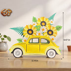 Combo 3 Flower Pop-up Car SVG – 3D Layered Flower Car Paper Craft Template for Cricut