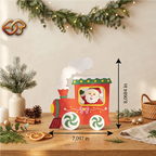 Christmas Train Pop-up SVG - 3D Layered Christmas Paper Craft Template for Cricut