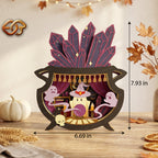 Halloween Boo Pop-up Claudron SVG - 3D Layered Halloween Paper Craft Template for Cricut 2
