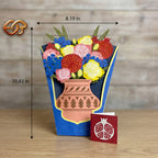 Floral Garden Pop-up Vase SVG – 3D Layered Flower Vase Paper Craft Template for Cricut 1
